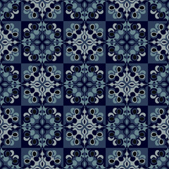Decorative tiles seamless pattern