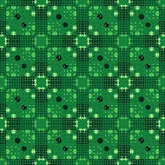 Geometric square tiles seamless pattern