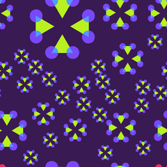 Geometric crosses seamless pattern
