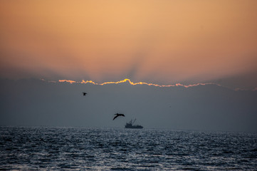 un bello atardecer 