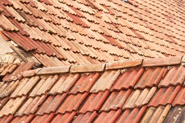 Roof tiles texture