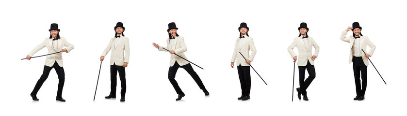 Collage of young man in suit