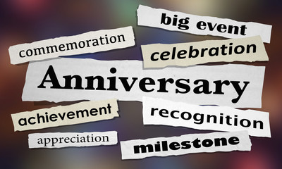 Anniversary Celebration Event News Headlines 3d Illustration.jpg