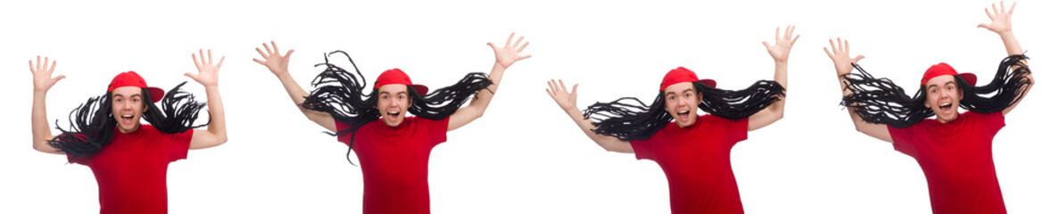 Young man with long dreads 