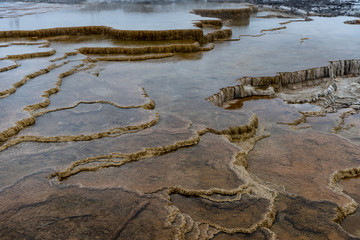 Layers of Volcanic Rock Hold in Water