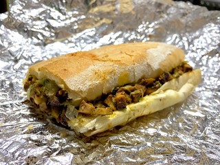 Torta de pan francés de carne