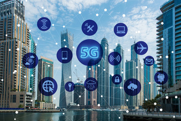 5g internet concept in technology concept