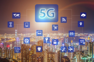 5g internet concept in technology concept