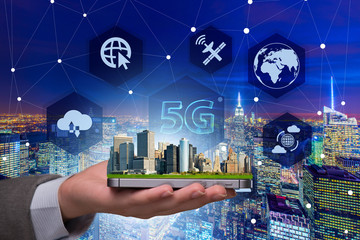 5g concept of internet connection technology