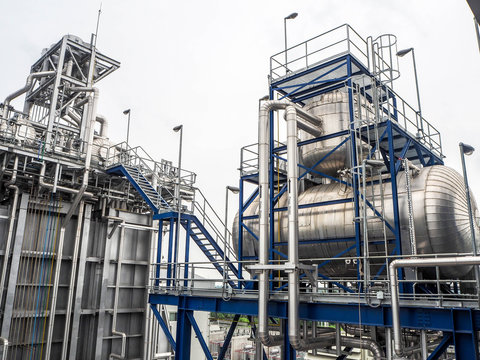 Deaerator systems and green structure platform of boiler systems in Combined-Cycle Co-Generation power plant.