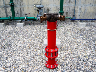 Fire extinguisher equipment in power plant.