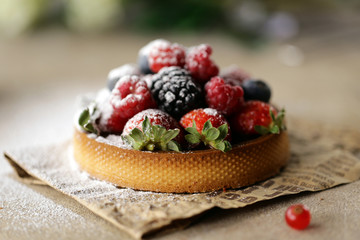 mini tartlets with fresh berries
