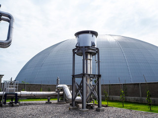 Silencer in power plant.
