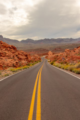 Valley of Fire route perspective