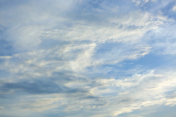 dramatic white cloud on blue sky, nature background