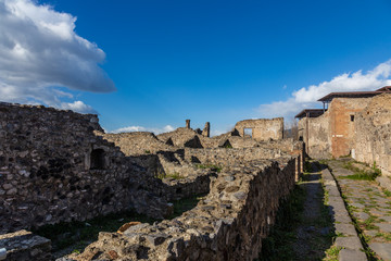 A fascinating journey through the ruins of the ancient city of Pompeii , Italy