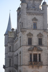 Fototapeta premium A tower of Dunrobin Castle, Scotland - detail, stonework