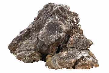 A group of stones rock lay isolated on white background,clipping paths