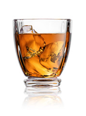 whiskey in glass