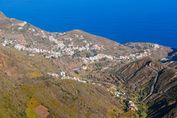 Fototapeta na wymiar Stunning view from the viewpoint Mirador Pico del Inglés. Tenerife. Canary Islands..Spain
