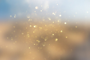 photo of gold and silver glitter lights background