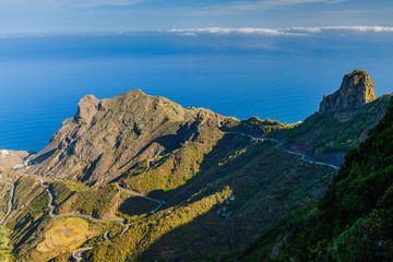 Stunning view from the viewpoint Mirador Pico del Inglés. Tenerife. Canary Islands..Spain