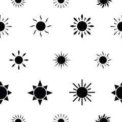 sun seamless pattern background icon.