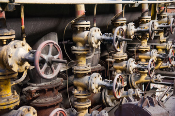 Old abandoned metallurgical plant