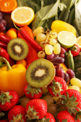 新鮮な野菜と果物