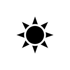 icon of the sun. Raster illustration