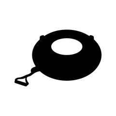 Inflatable snow tube sledge - Vector