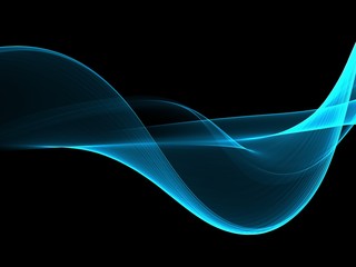 Abstract background, blue waved lines for brochure, website, flyer design