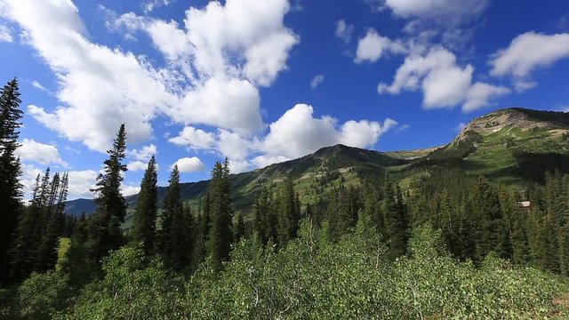 Crested Butte Mountains And Clouds Colorado Time Lapse