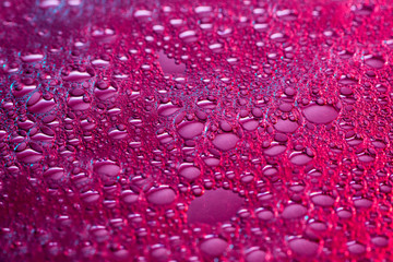 texture selective focus of pink and fuchsia soap bubbles