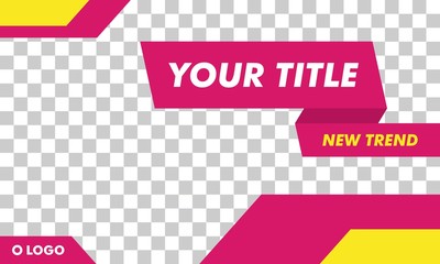 Flat Modern Landscape Web Banner Template