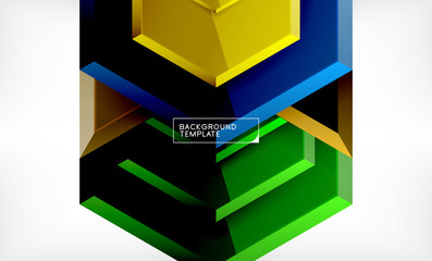 Abstract glossy techno arrows background