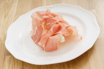 prosciutto with melon