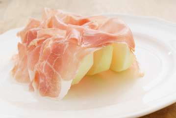 prosciutto with melon