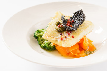 fish with vegetables