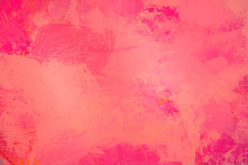 Fototapeta premium The abstract bright red surface has a brush painted on the background for graphic design. 