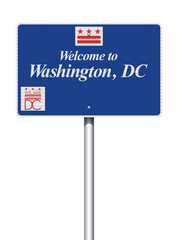 Welcome to Washington DC road sign