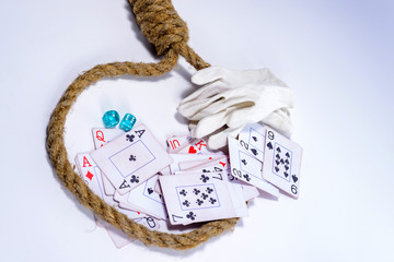 A losing and winning money gambling