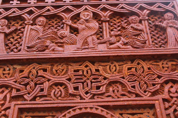 Armenian cross-stone with biblical scenes