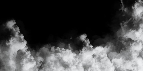 cloud on  black background 