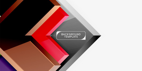 Abstract arrows composition background