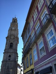 A view of Clérigos Tower in Porto, Portugal