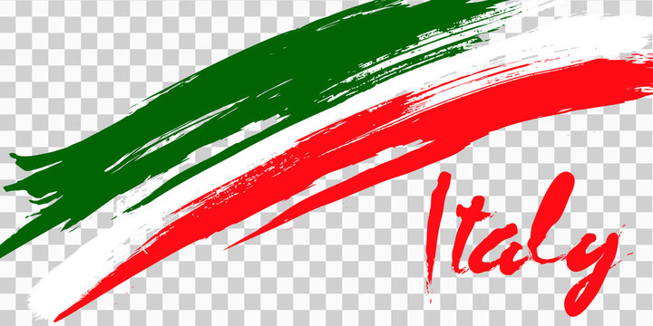 Italy flag grunge style