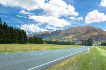 Landscape scenery in south New Zealand