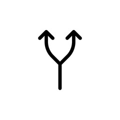 Location, split, vector icon. Can be used for web and mobile. Navigation and map vector icon