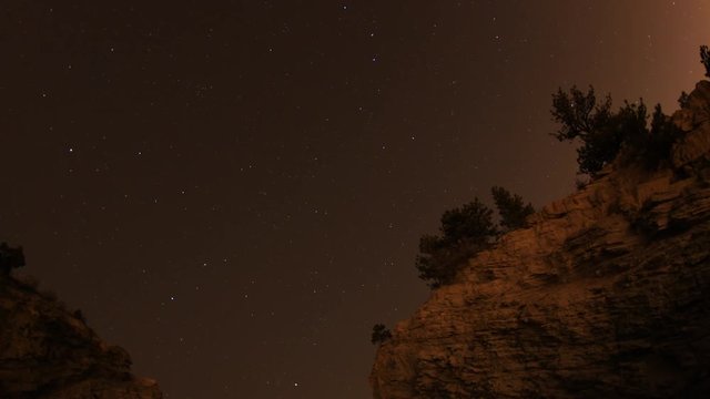 Star Timelapse At Red Rocks In Colorado